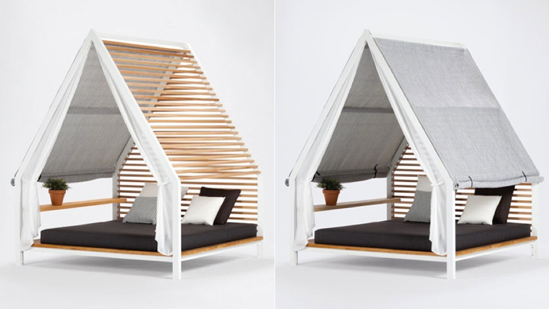 Illustration for article titled Concrete Lamp, Outdoor Bed, and More